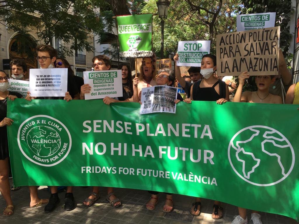 19 08 27 OP El mundo acusa a Bolsonaro por el incendio en el Amazonas 3 España protestas por los incendios en la Amazonía.jpg