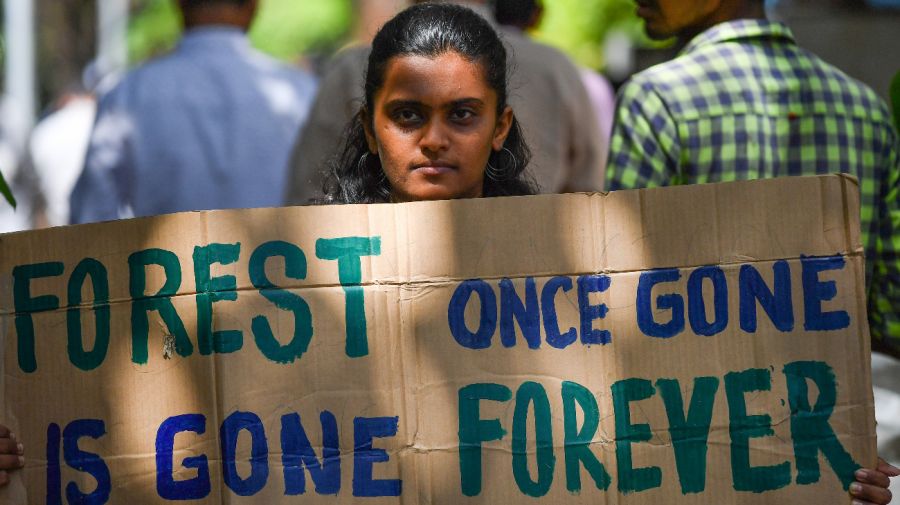 19 08 27 OP El mundo acusa a Bolsonaro por el incendio en el Amazonas 5 India protestas por los incendios en la Amazonía.jpg