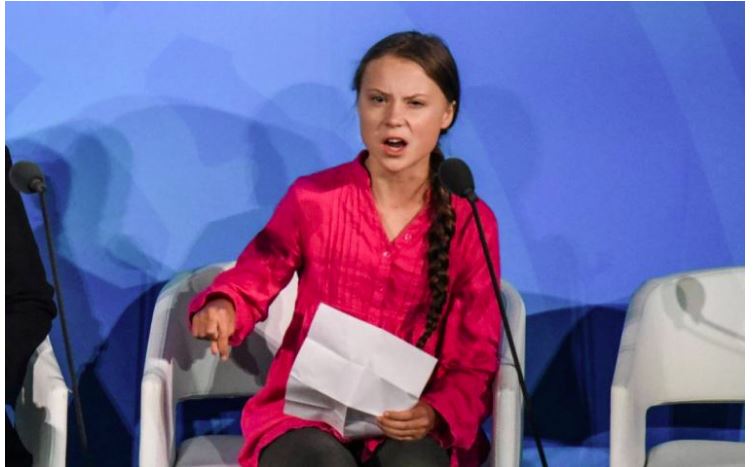 19 10 17 OP Greta Thunberg sacude a líderes mundiales en la ONU 3 Greta Thunberg en la ONU