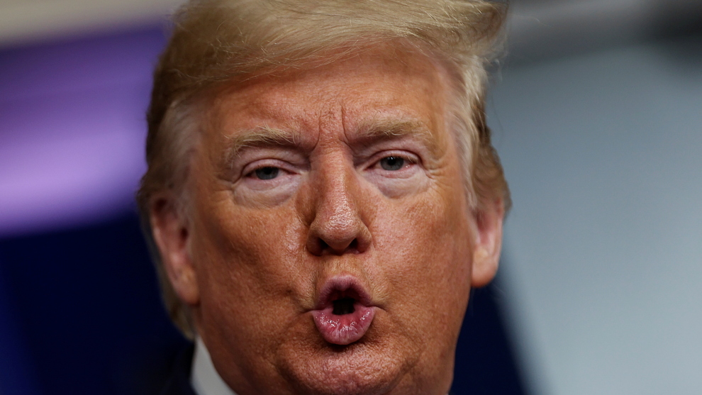 20 05 28 OP La OMS suspende los ensayos de hidroxicloroquina 3 Donald Trump