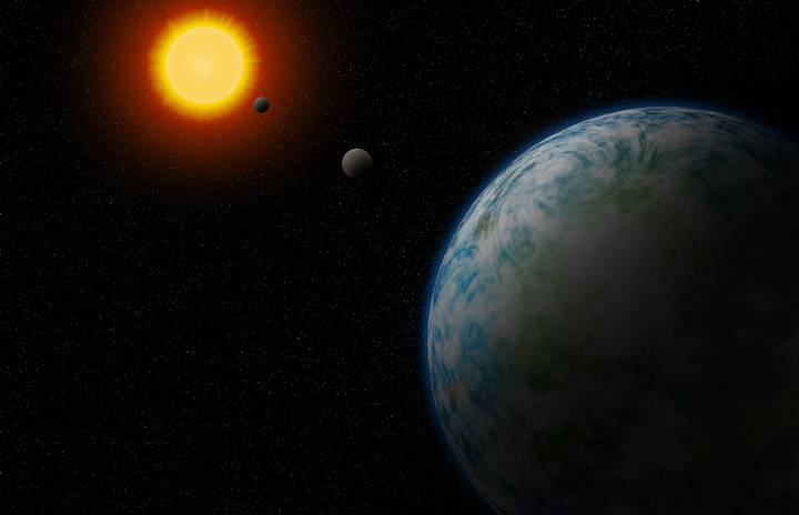 20 12 17 OP Astrónomos identifican dos supertierras potencialmente habitables 2 En la ilustración la nueva Súper Tierra GJ180d