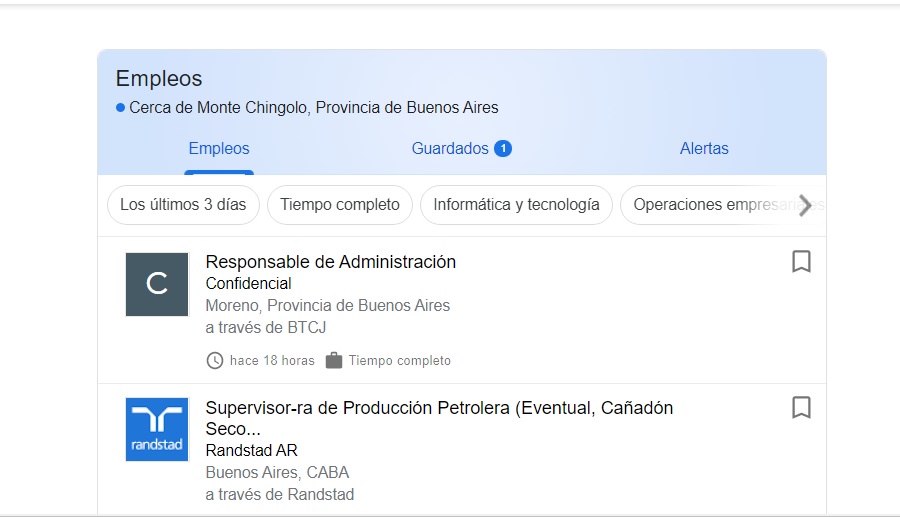 21 08 18 DM El laburo de buscar 1 Buscador de trabajo google incorporado